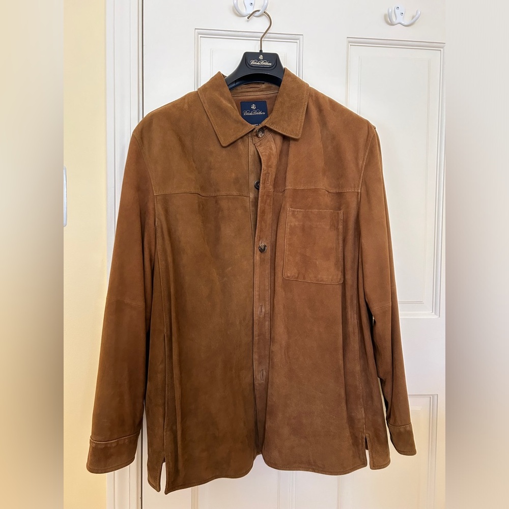 Men’s Brooks Brother Suede Coat